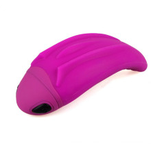 Vibrador de la lengua del silicón de 10 modos Massager oral del cuerpo de los juguetes del sexo